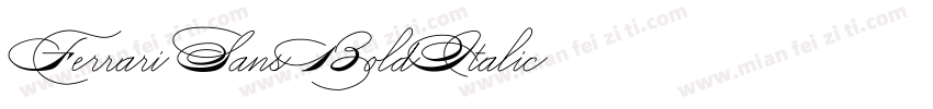 Ferrari SansBoldItalic字体转换